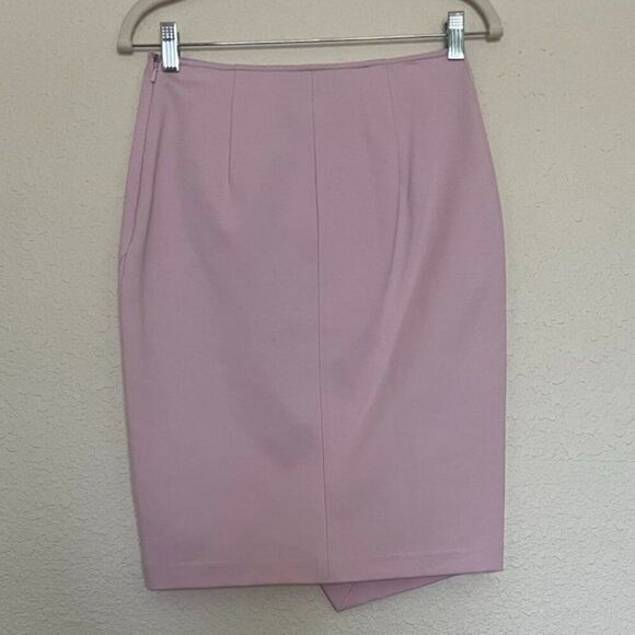 NWT Ava & Aiden Pencil silhouette, solid, pink, classic, knee length size 2 - Picture 3 of 8